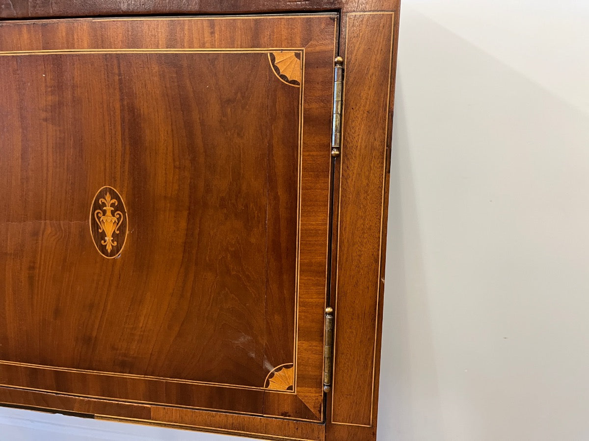 Antique Inlaid Mahogany Large Sideboard