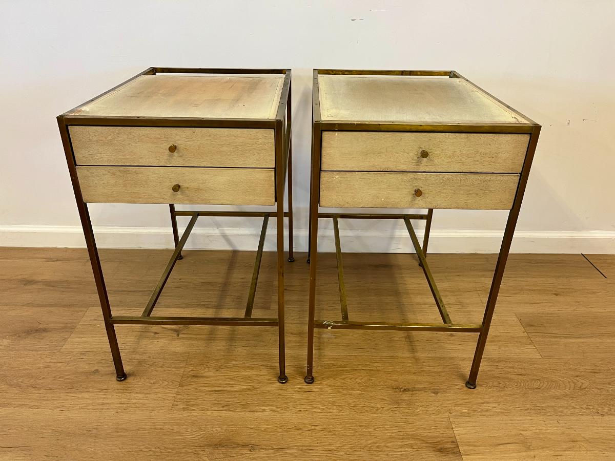 Paul McCobb for Calvin Furniture “Irwin Collection” Nightstands, Pair