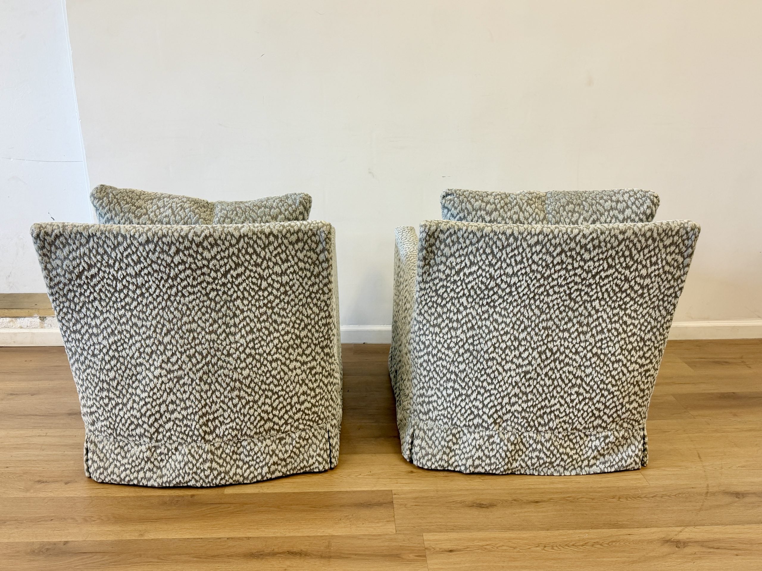 Lee Industries Swivel Chairs, Pair