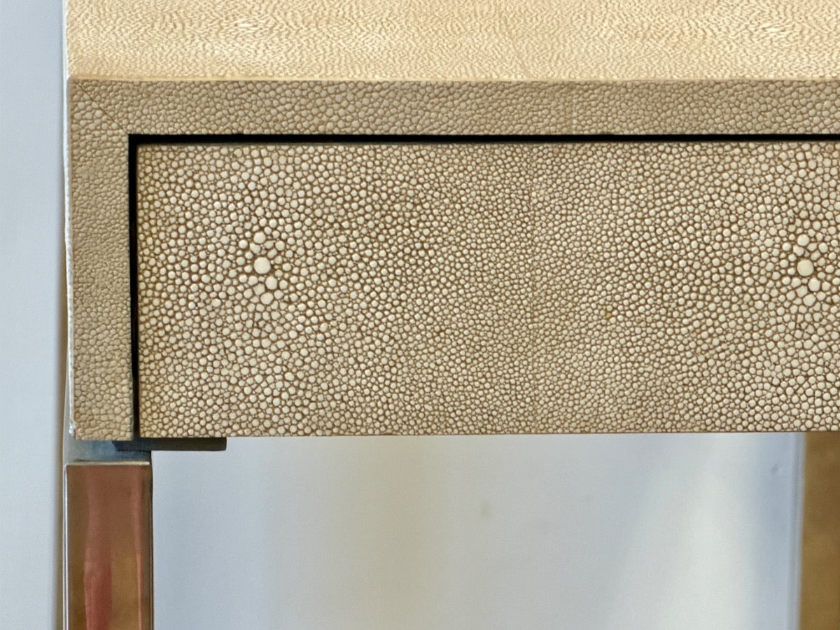 Shagreen & Metal Trudy Console Table