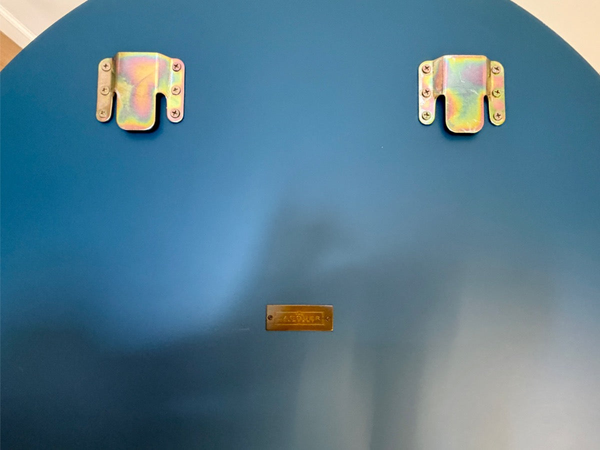 The Lacquer Company Blue Round Mirror