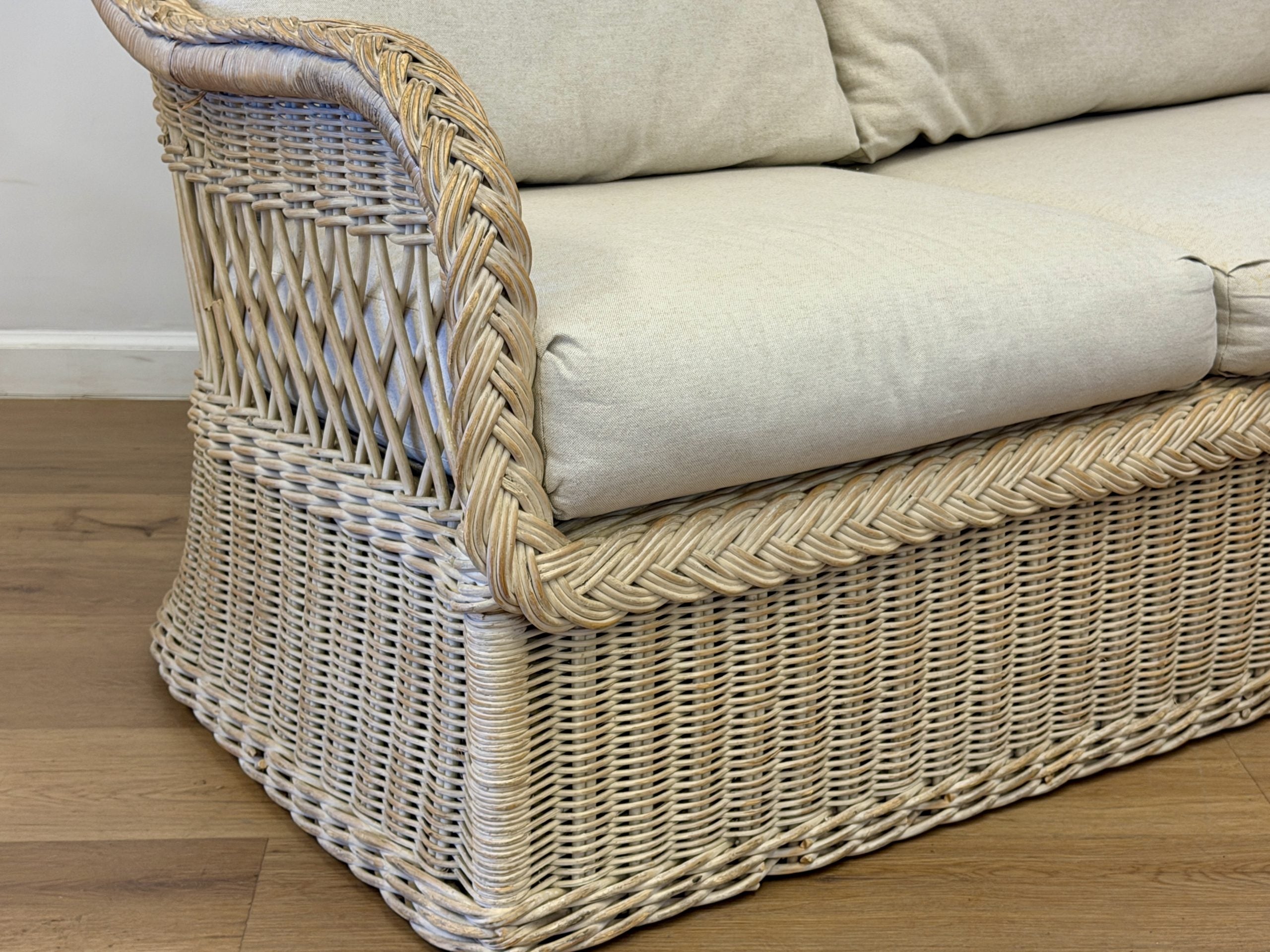 Henry Link Braided Rattan Loveseat