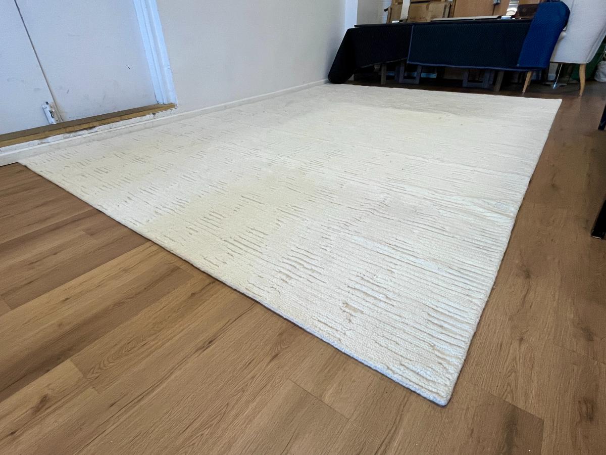 10 x 14 RH Meryem Hand-Knotted Ivory Wool Rug