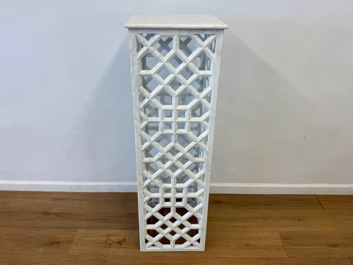 Global Views Marble Fret Pedestal, 2 of 2