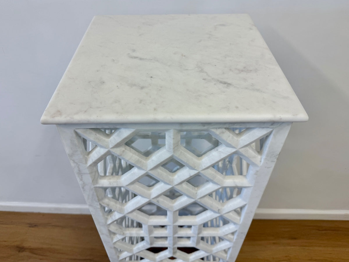 Global Views Marble Fret Pedestal, 2 of 2