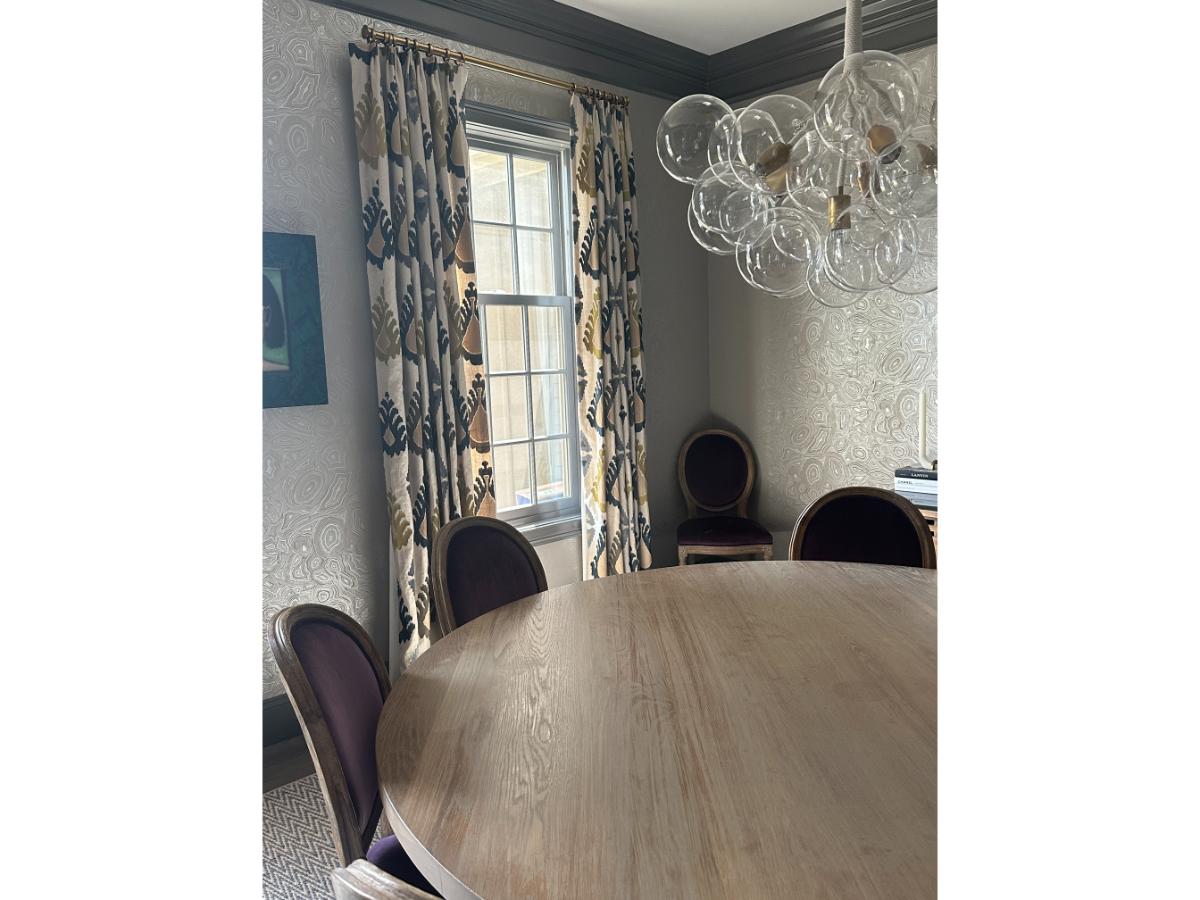 Threads Exuberance Embroidered Ikat Window Panels, Set of 4 Panels