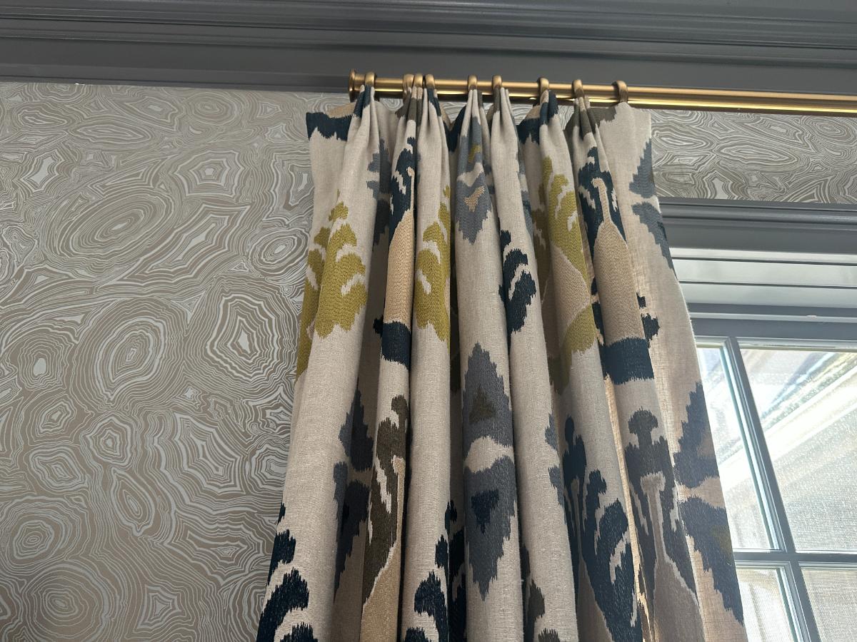 Threads Exuberance Embroidered Ikat Window Panels, Set of 4 Panels