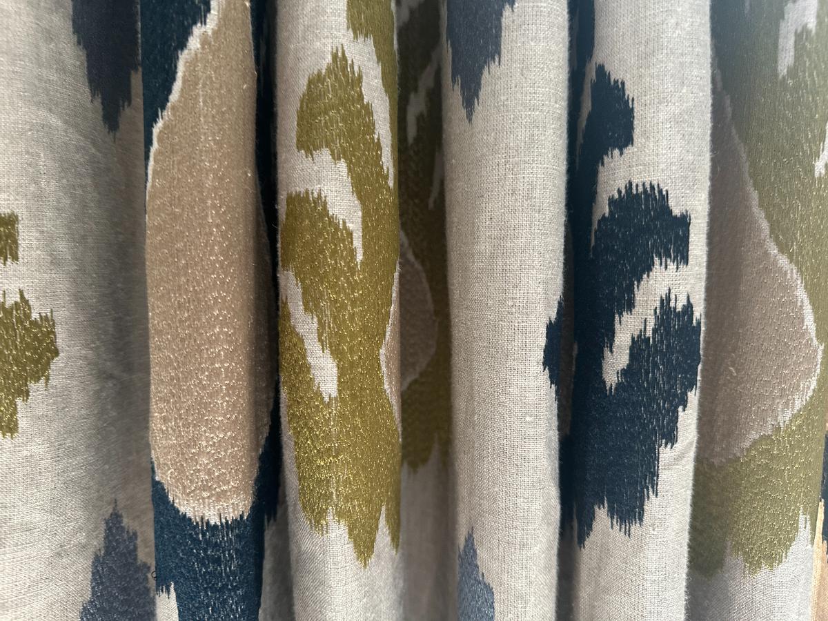 Threads Exuberance Embroidered Ikat Window Panels, Set of 4 Panels