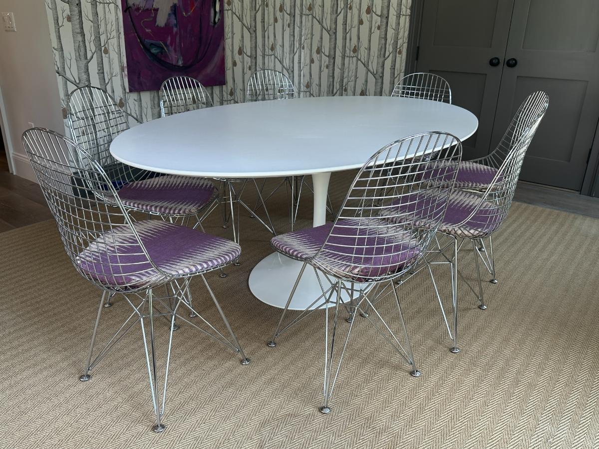 78in Saarinen Dining Table by Knoll Studio, Oval
