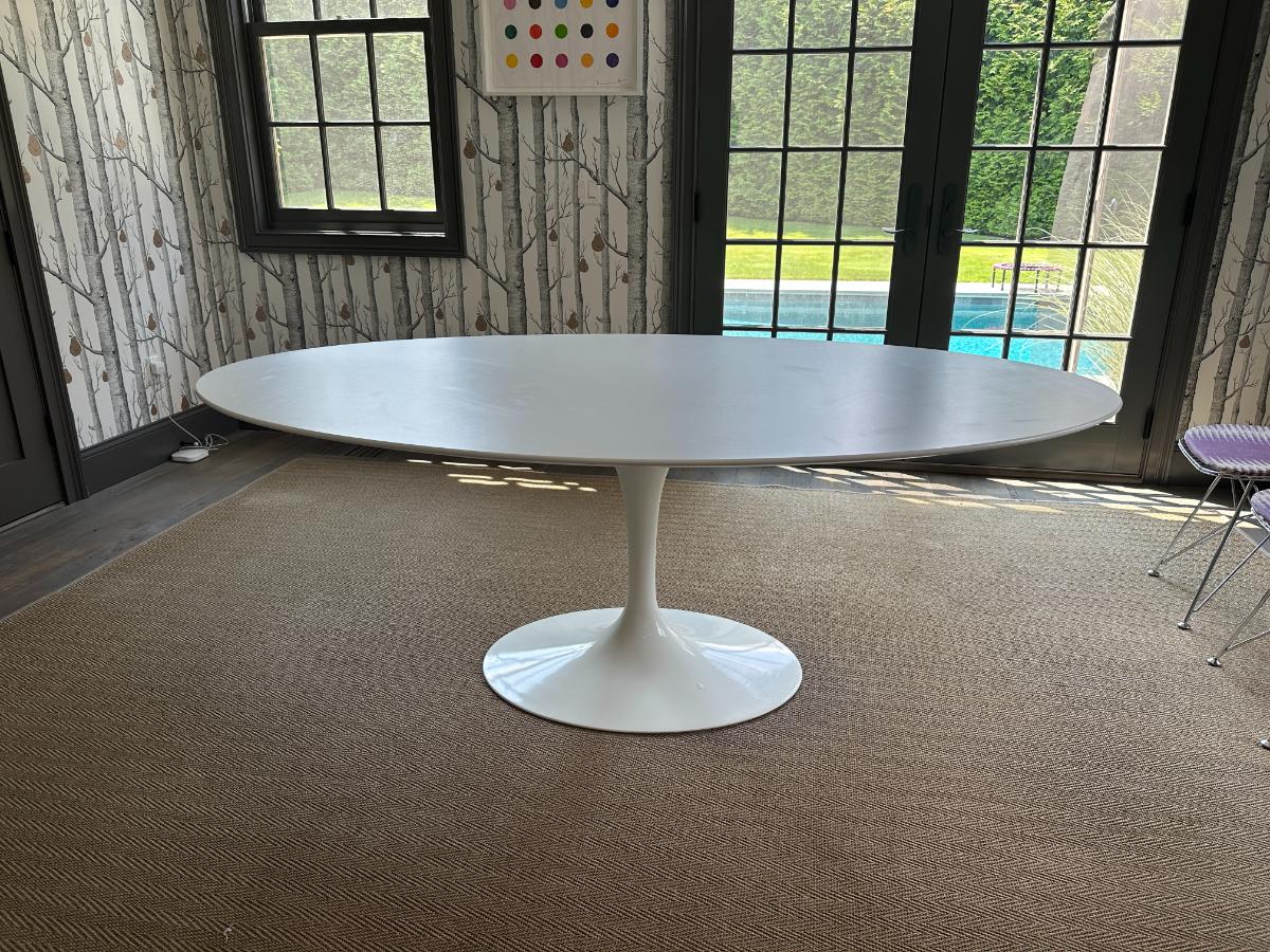 78in Saarinen Dining Table by Knoll Studio, Oval