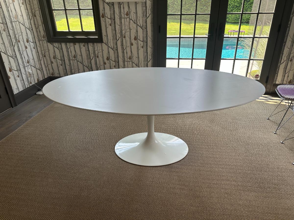 78in Saarinen Dining Table by Knoll Studio, Oval