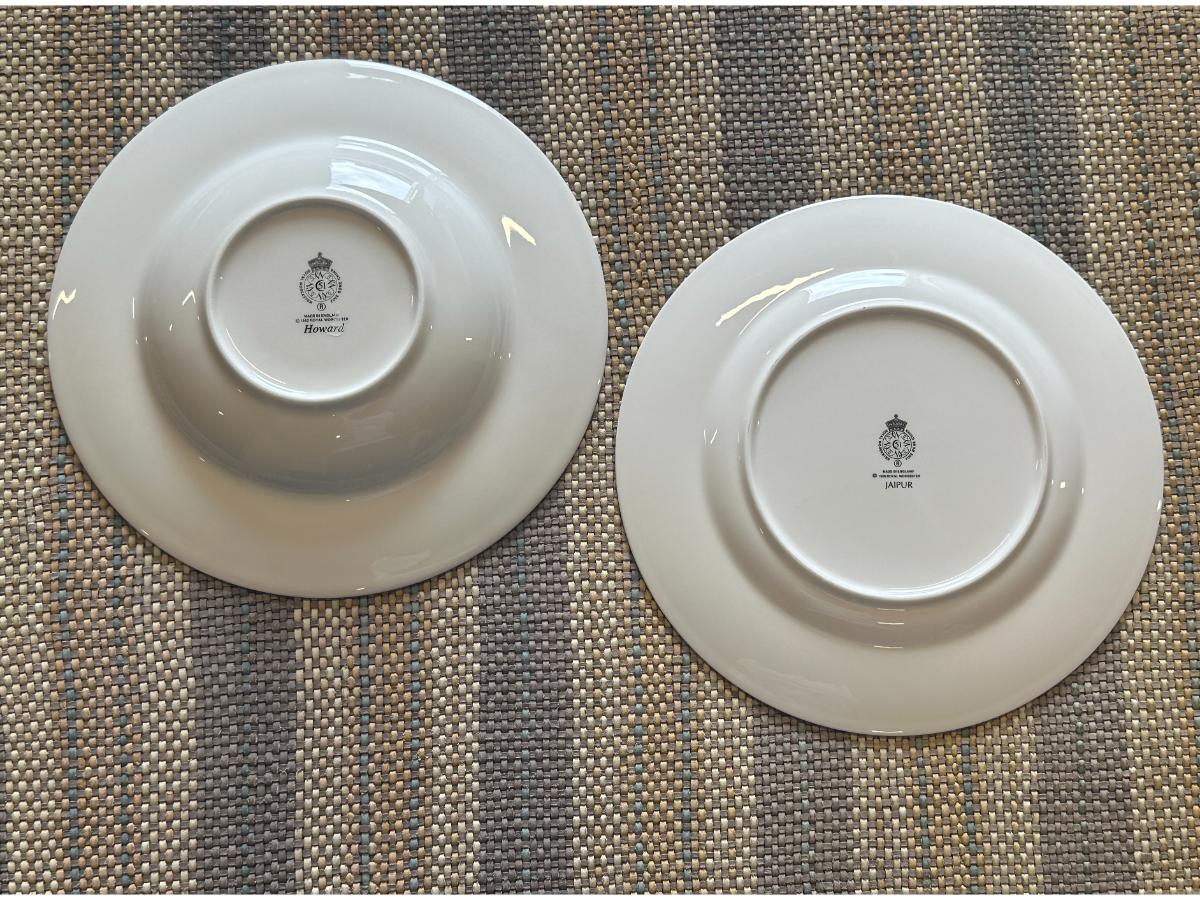Royal Worcester Howard Cobalt and Jaipur Dinnerware and Serving Dishes, Service for 10