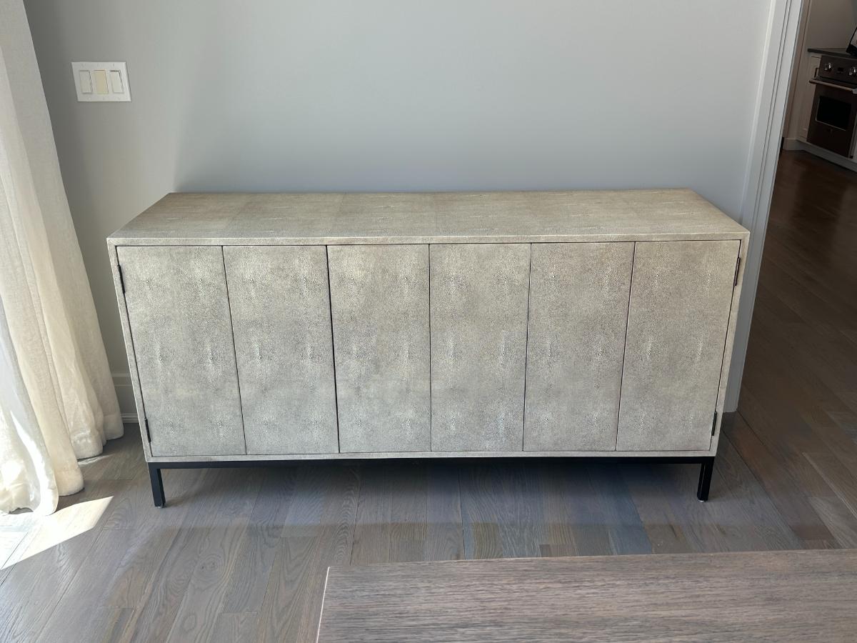 Lillian August Ford Shagreen Console Table