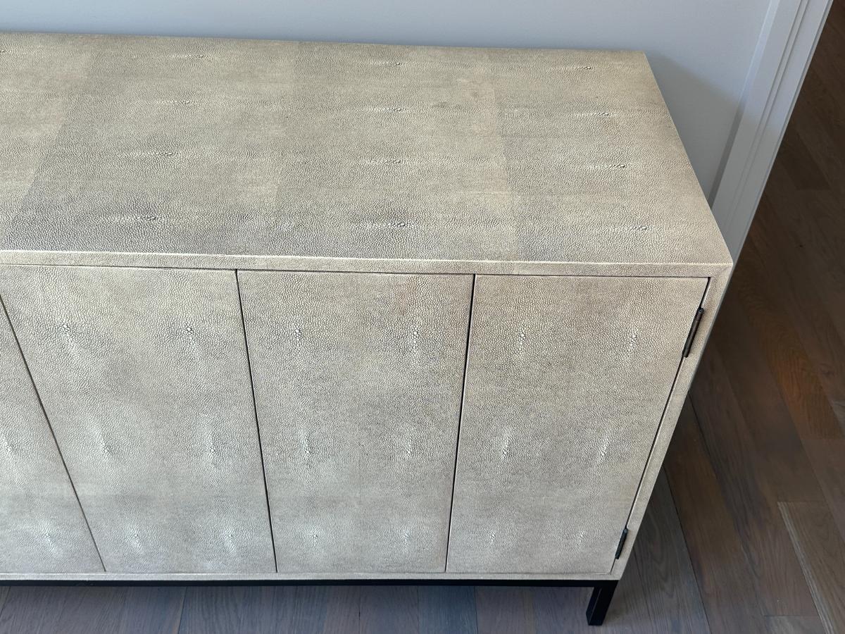 Lillian August Ford Shagreen Console Table