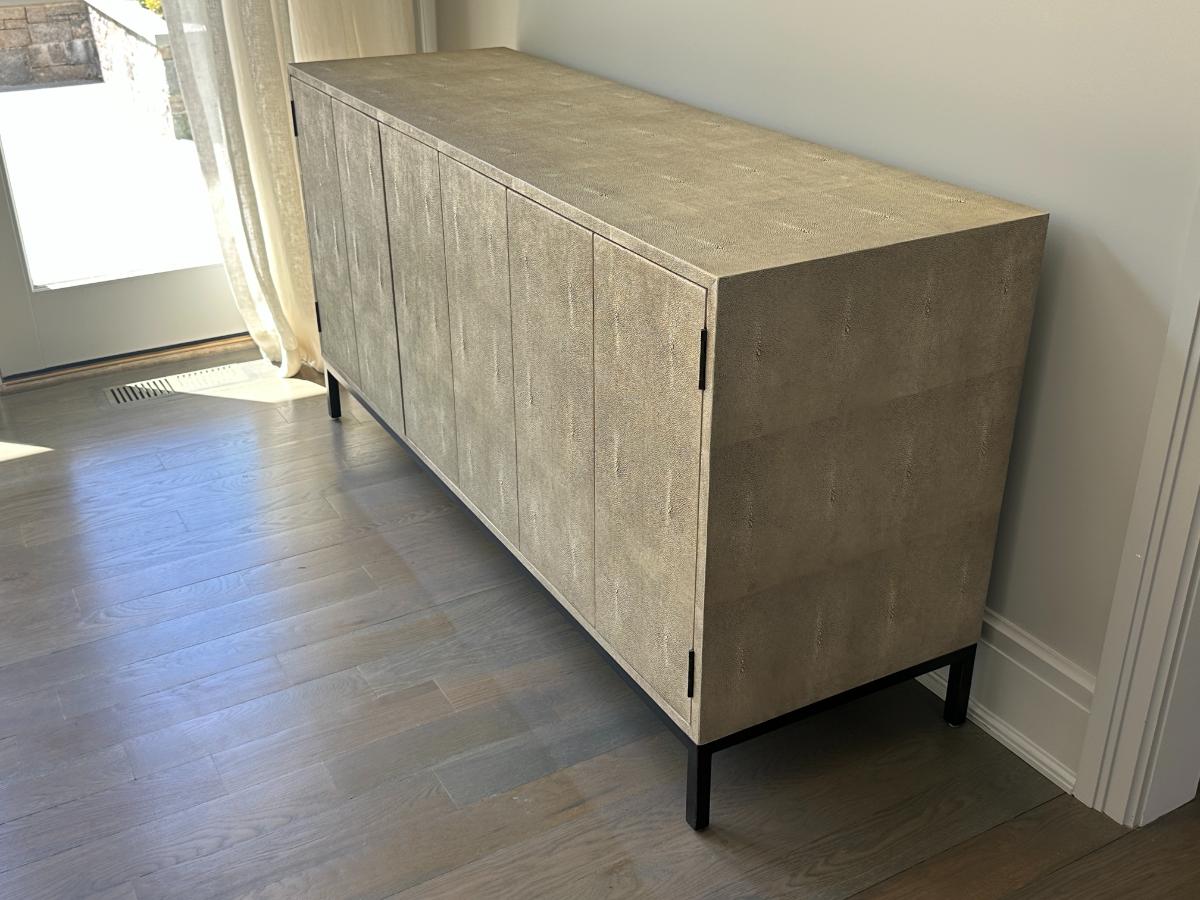 Lillian August Ford Shagreen Console Table
