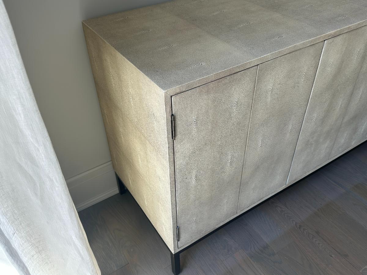 Lillian August Ford Shagreen Console Table
