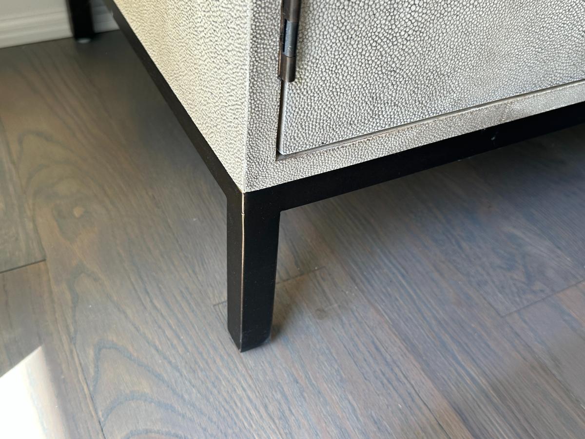 Lillian August Ford Shagreen Console Table