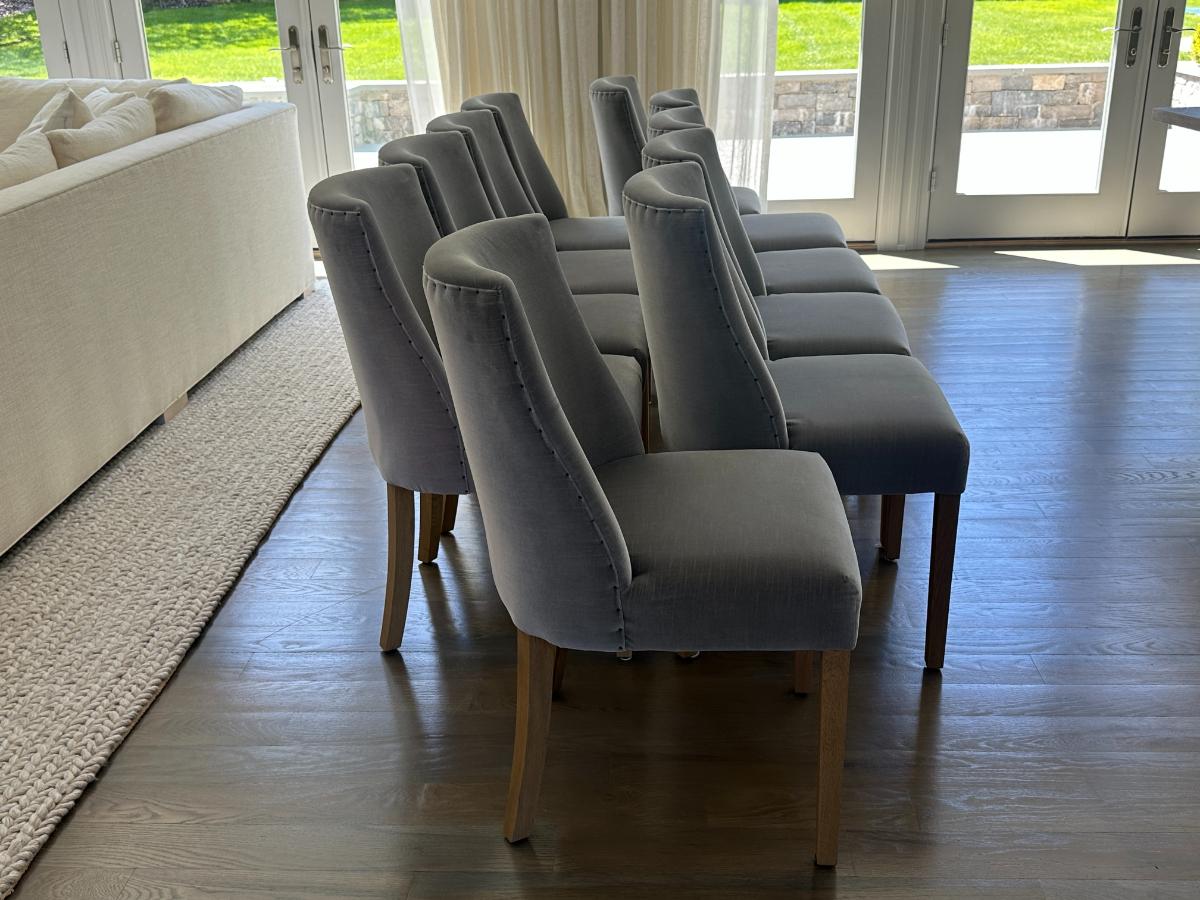 Restoration Hardware 1940’s French Barrel Back Dining Chairs, Set of 10