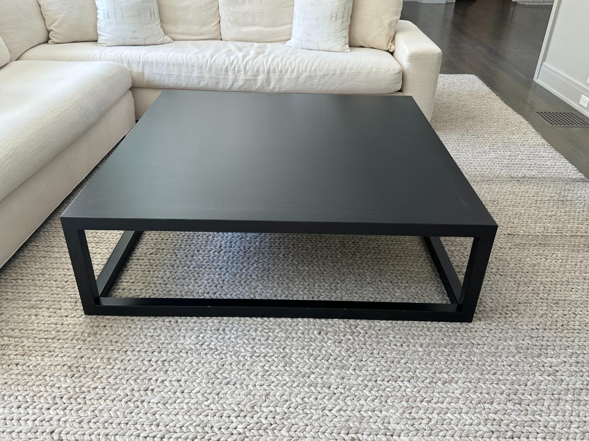 Dark Stained Wood Coffee Table
