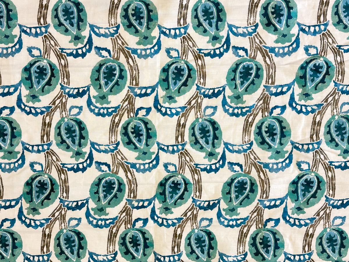Malati Fabric by William Yeoward Roman Shade, 111in x 57in