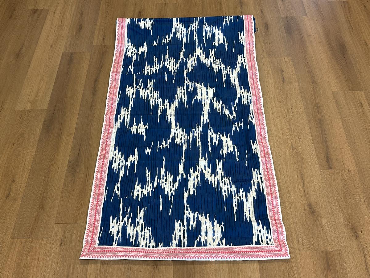 Thibaut Maverick Navy Roman Shade, 35.25in x 62in