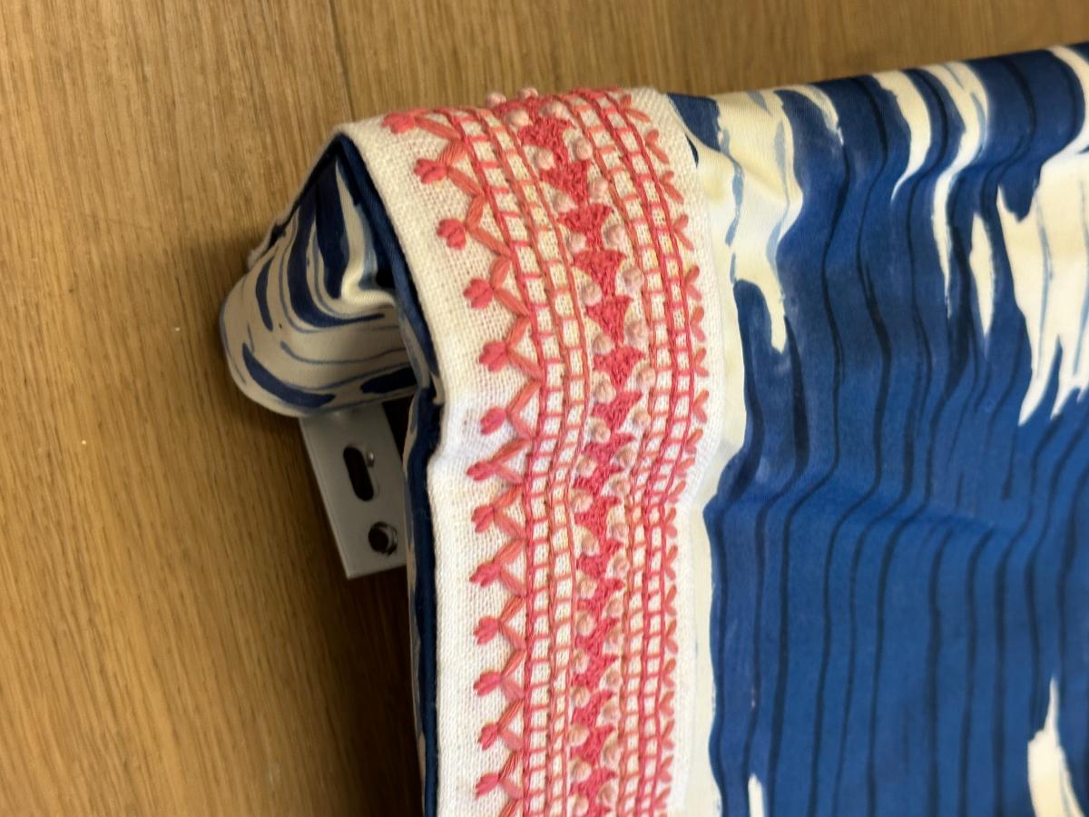 Thibaut Maverick Navy Roman Shade, 35.25in x 62in