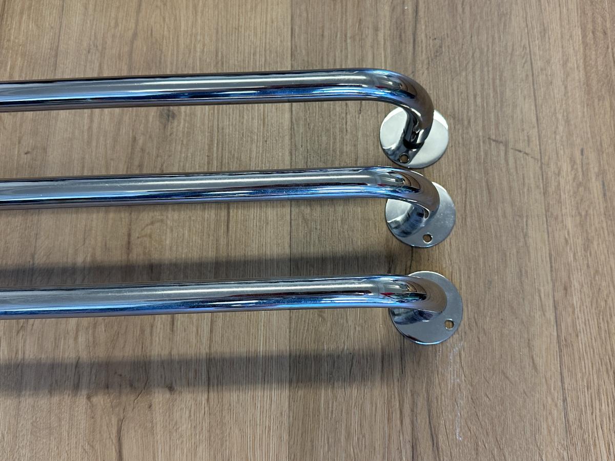 .75in French Return Curtain Rods, 45.25in Length, Set of 3