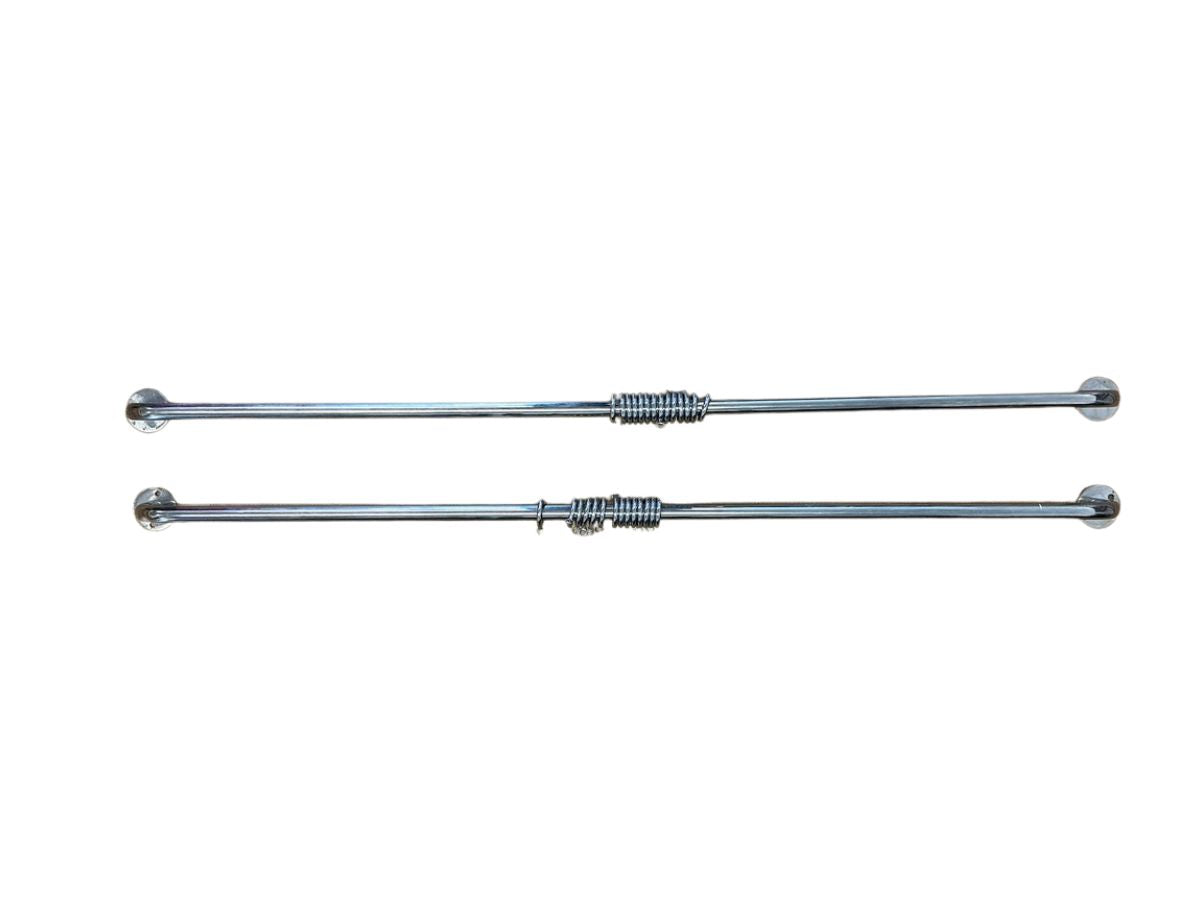 .75in French Return Curtain Rods, 46.25in Length, Pair