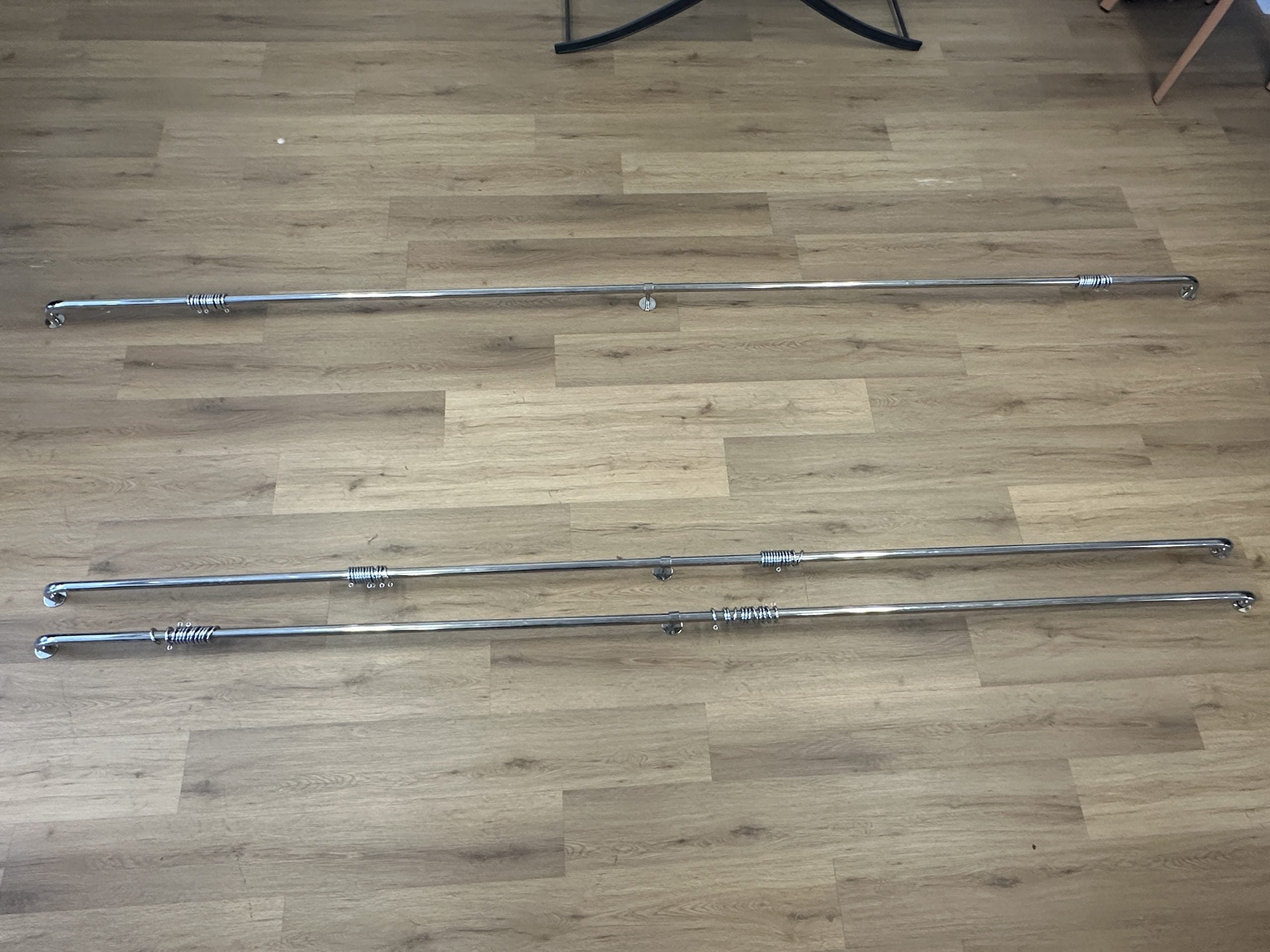 1in French Return Curtain Rod, 137.75in Length