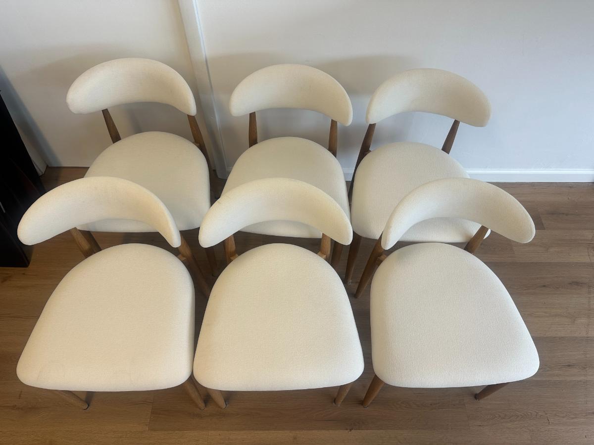 RH Arno Fabric Dining Side Chairs, Set of 6