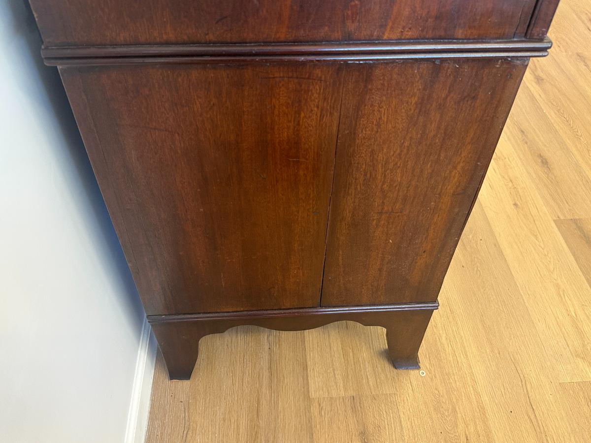 Antique Mahogany Linen Press