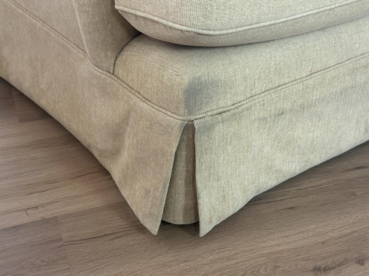 Skirted 90" Standard Arm Sofa