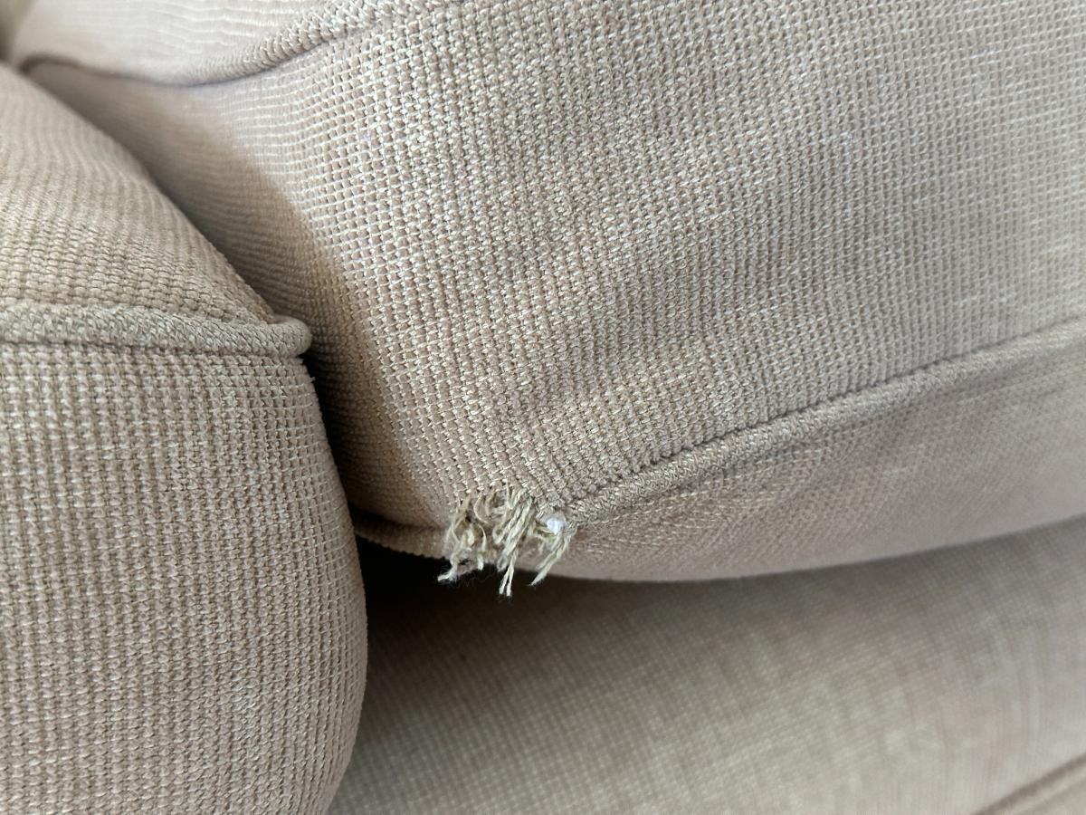 Skirted 90" Standard Arm Sofa