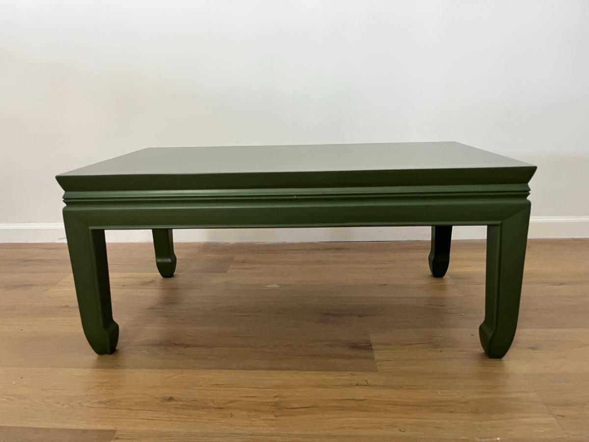 Green Painted Ming Style Cocktail Table