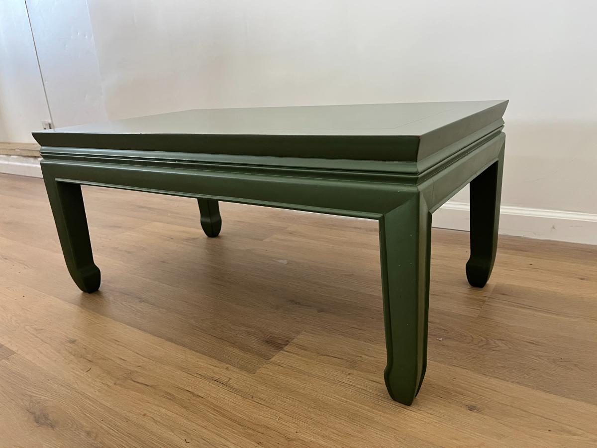 Green Painted Ming Style Cocktail Table