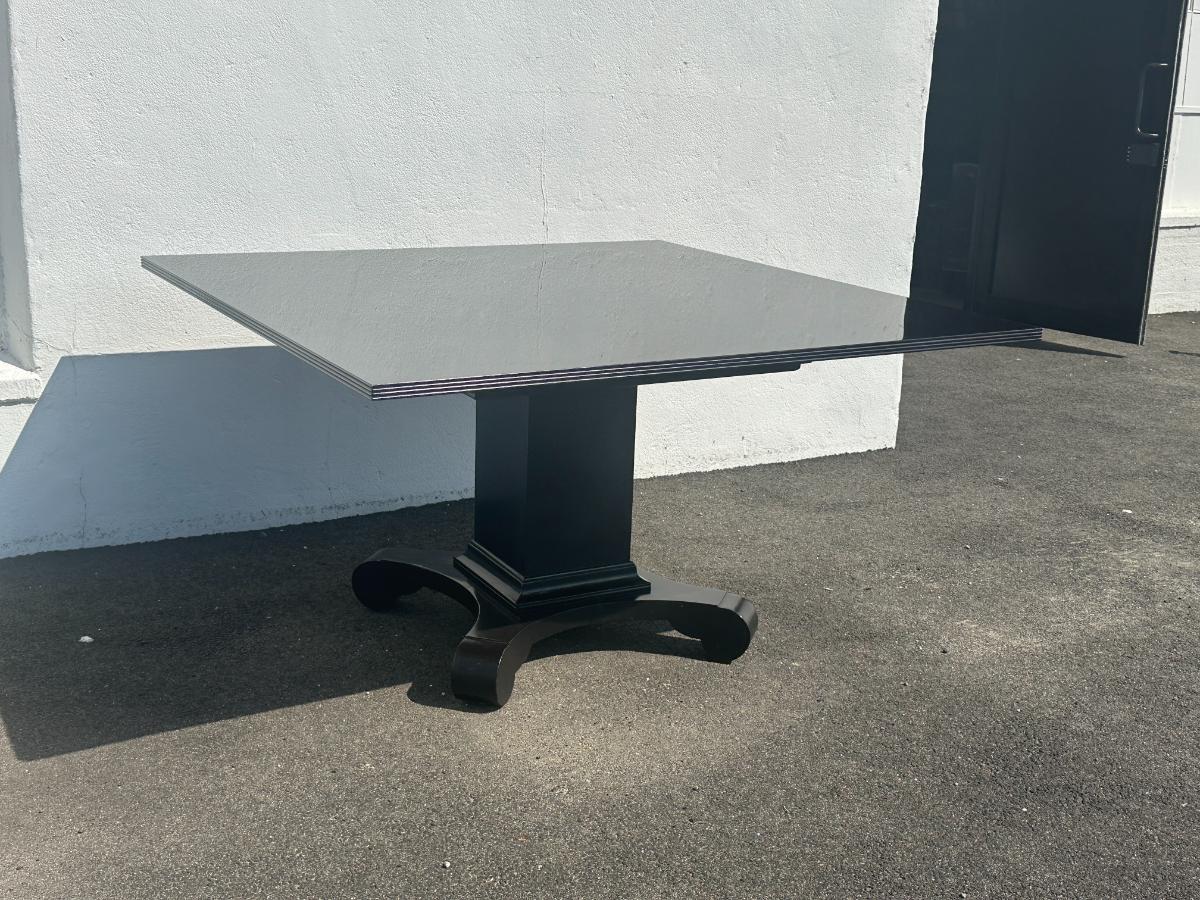 Chaddock Single Pedestal Dining Tables, Sold as a Pair