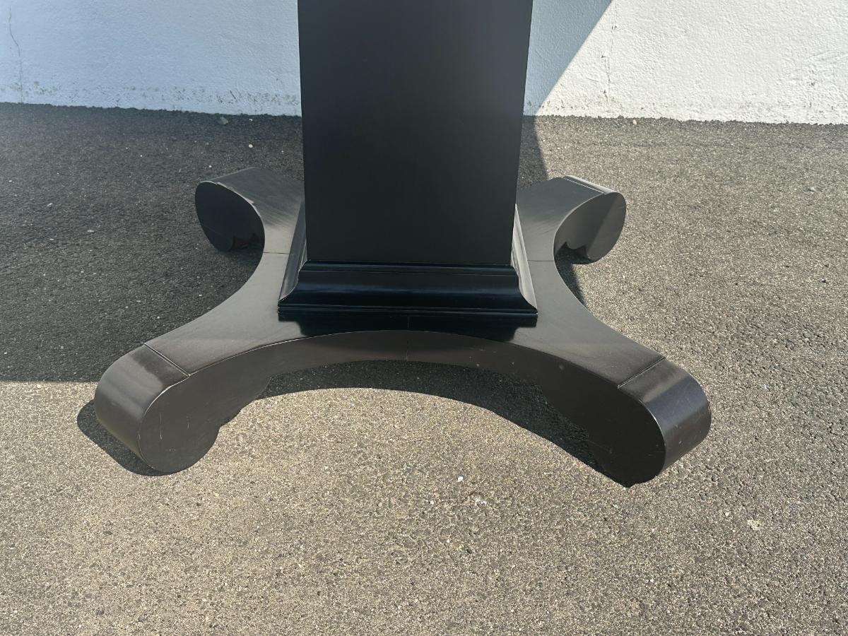 Chaddock Single Pedestal Dining Tables, Sold as a Pair