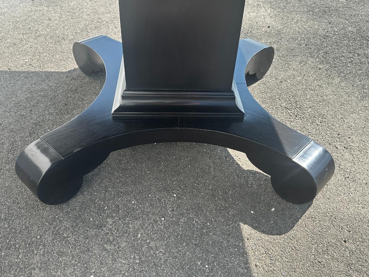 Chaddock Single Pedestal Dining Tables, Sold as a Pair