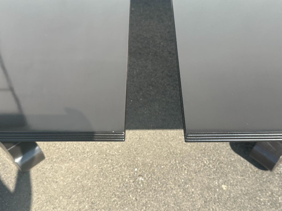 Chaddock Single Pedestal Dining Tables, Sold as a Pair