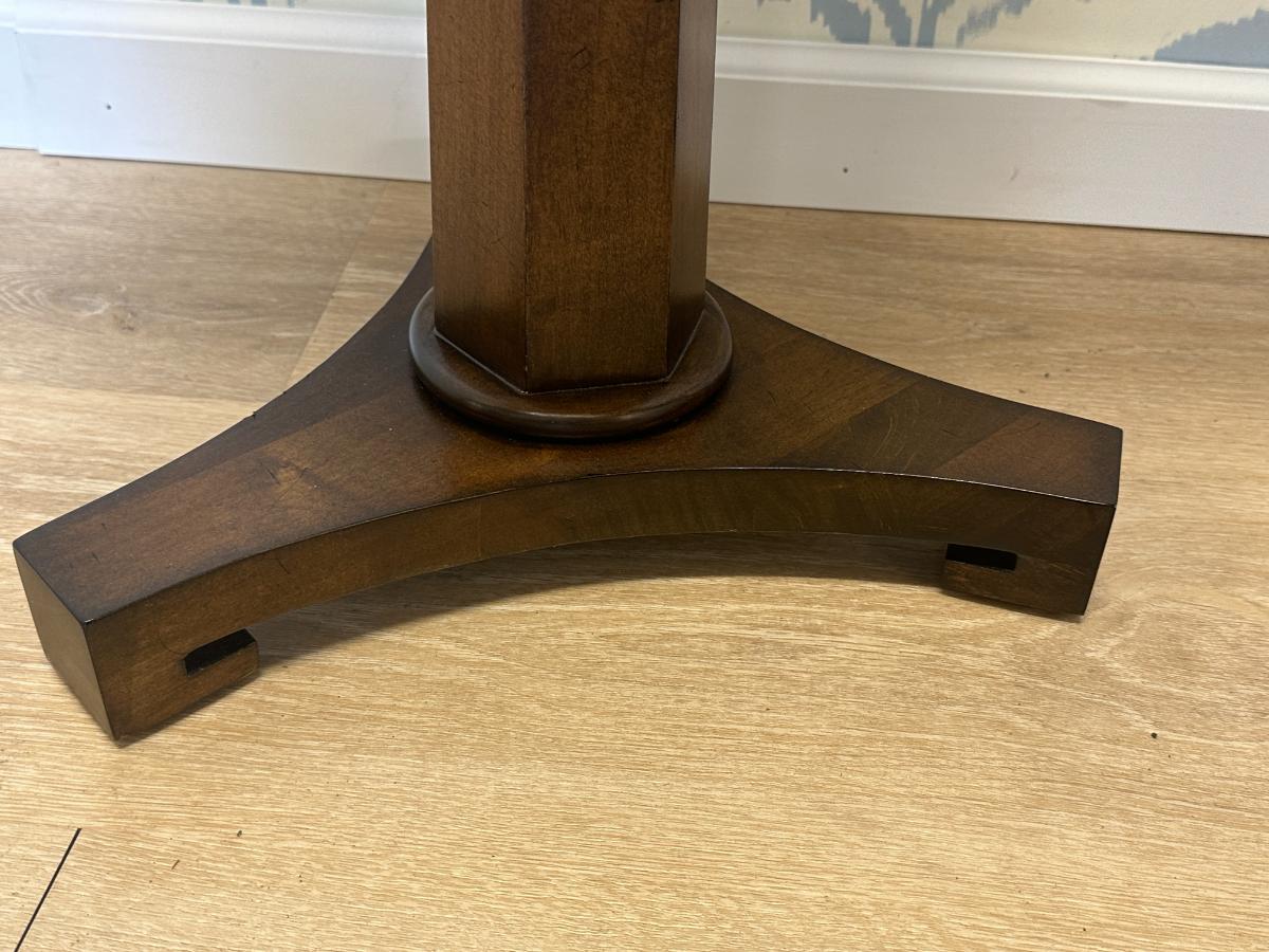 Chaddock Octavius Pedestal Tables, Pair