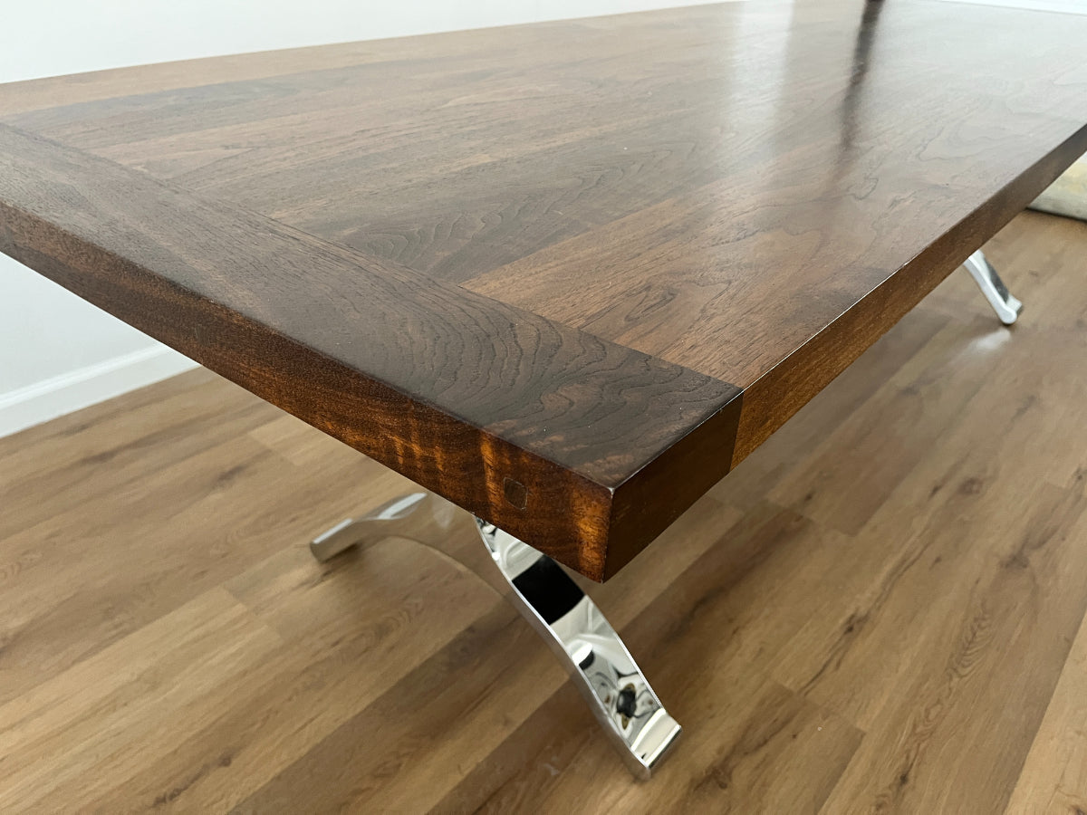 Knock on Wood Antiques Custom Walnut Dining Table