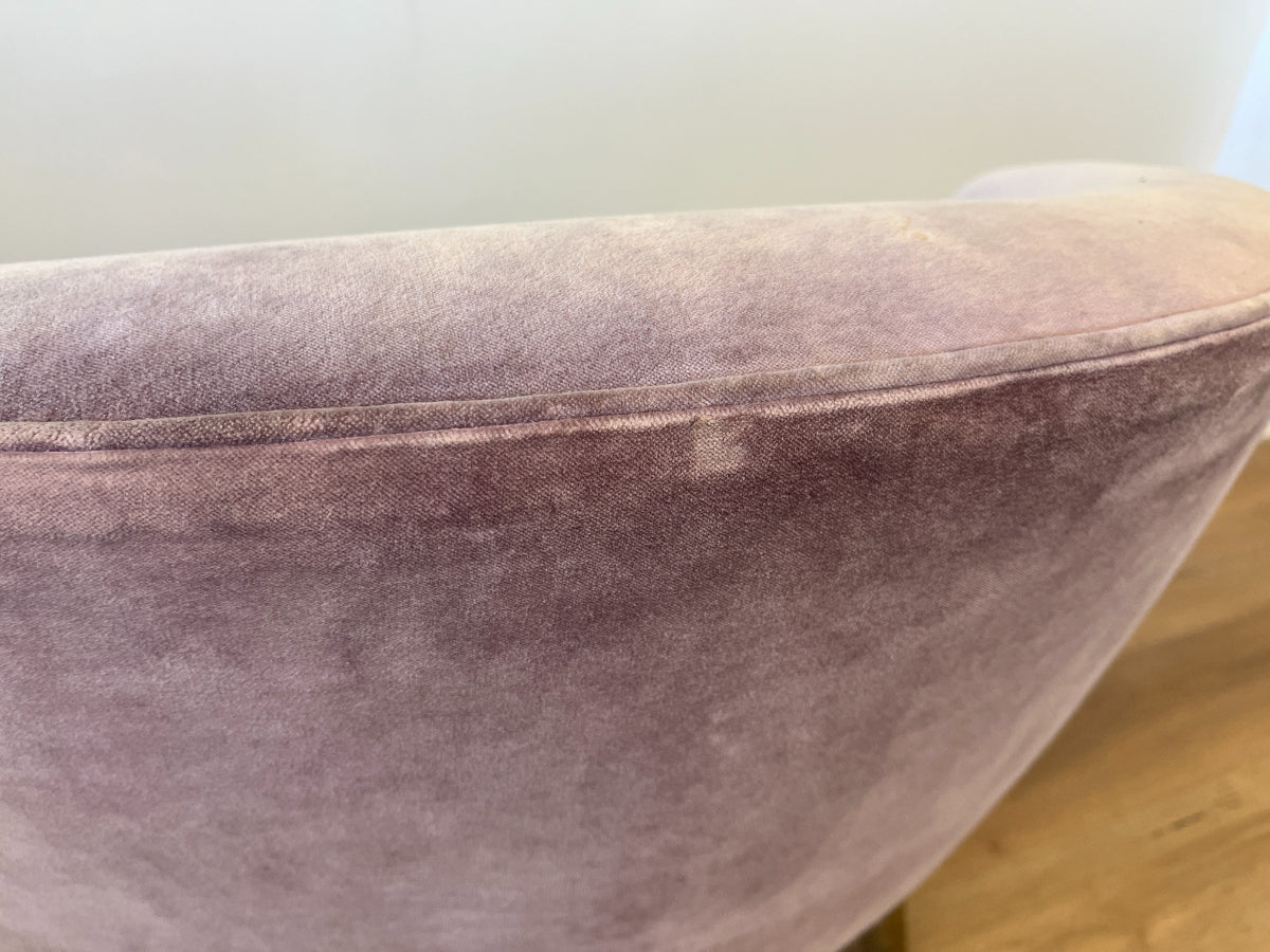 Light Purple Velvet Chairs, Pair