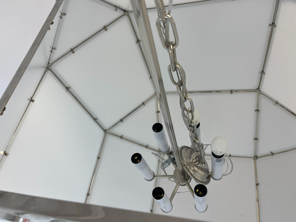 Visual Comfort Morris Grande Lantern in Polished Nickel