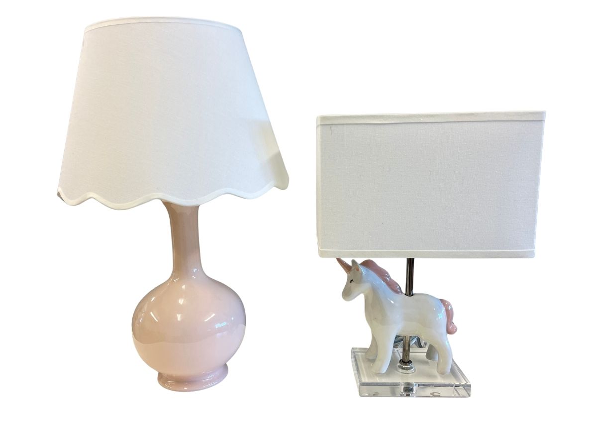 Pink & White Nursery Lamps