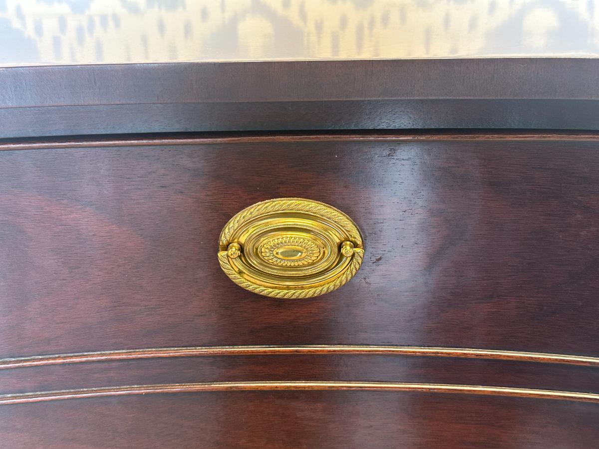 Kindel Inlaid Mahogany Serpentine Front Sideboard