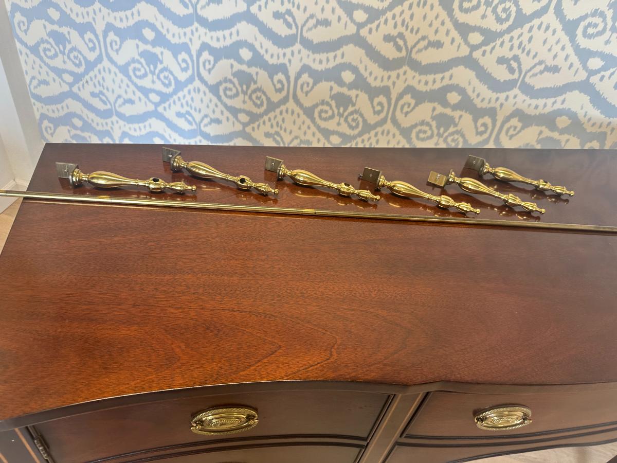 Kindel Inlaid Mahogany Serpentine Front Sideboard