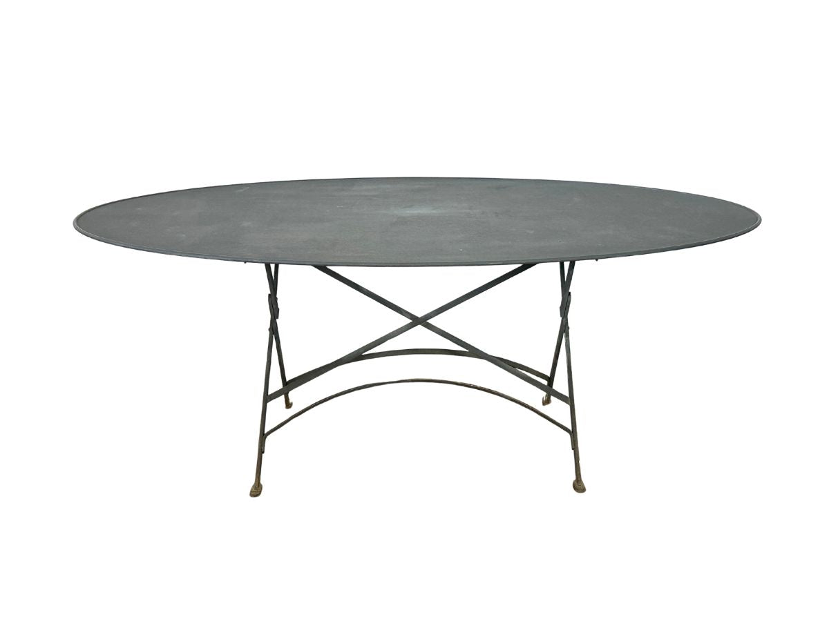 C. Gaignon Zinc Dining Table from France, Modele Déposè 1995