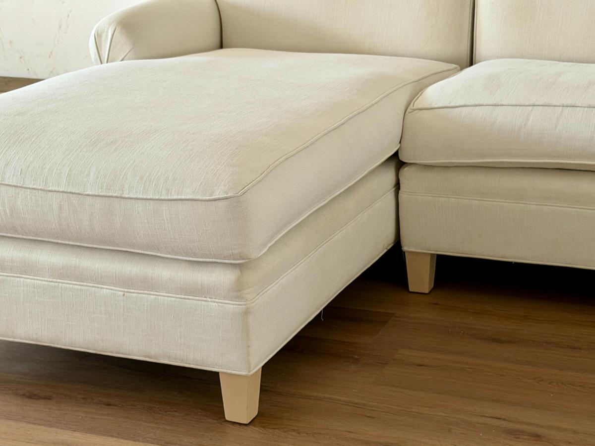 Maiden Home Carmine Sectional in Oyster Linen