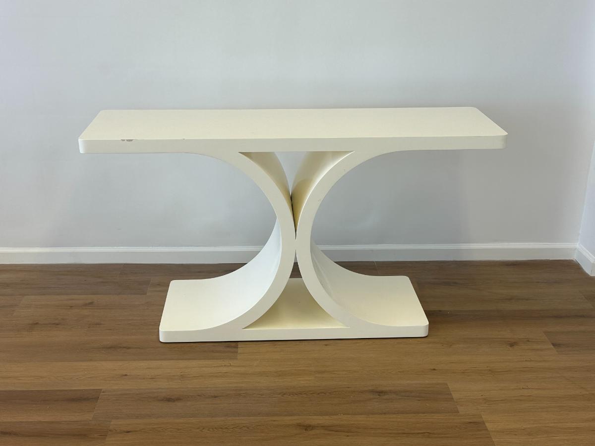 Karl Springer Style Lacquer Console Table