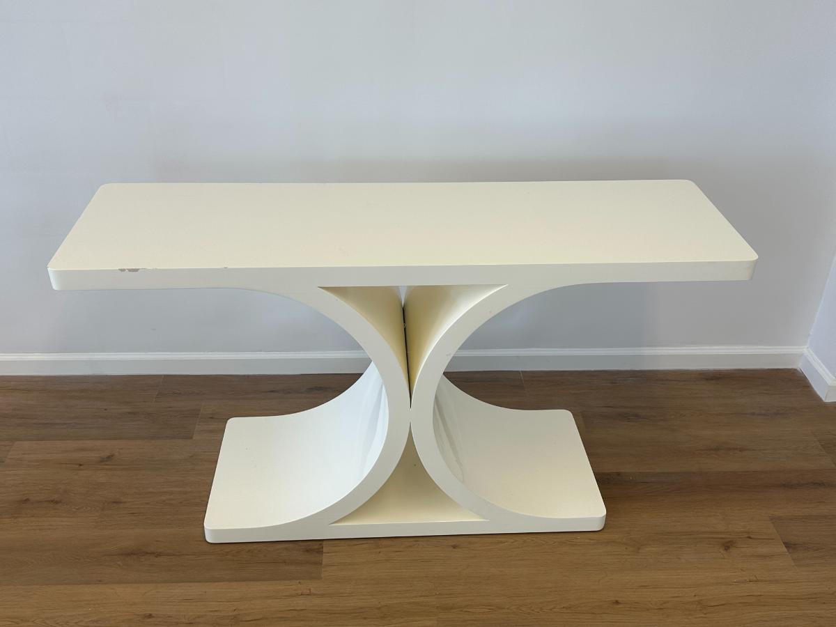 Karl Springer Style Lacquer Console Table